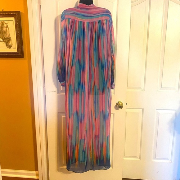 “LABEL RITU KUMAR” Sheer Kimono Kaftan Shrug - Picture 12 of 16